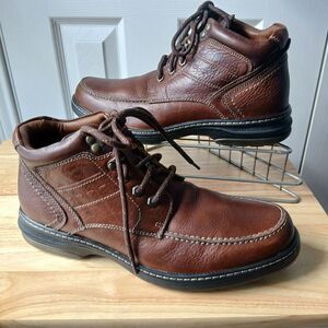 Johnston & Murphy XC4 Brown Sheepskin Chukka Boots Men's 9M Waterproof #25-1093
